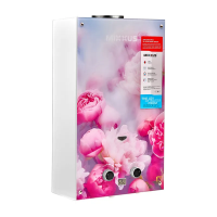 Колонка газова димохідна MIXXUS GWH-0410 BASIC GLASS 10 л/хв (панель зі скла з малюнком) (WH0025)